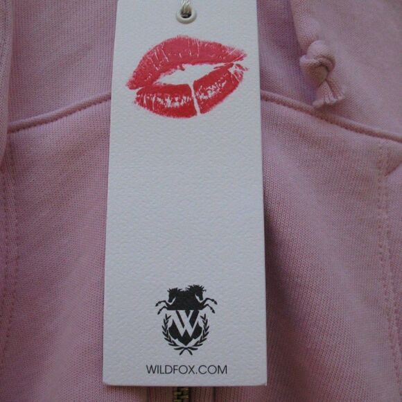 NWT Wildfox Theo Rose Stripe Hoodie Jacket - Picture 7 of 8